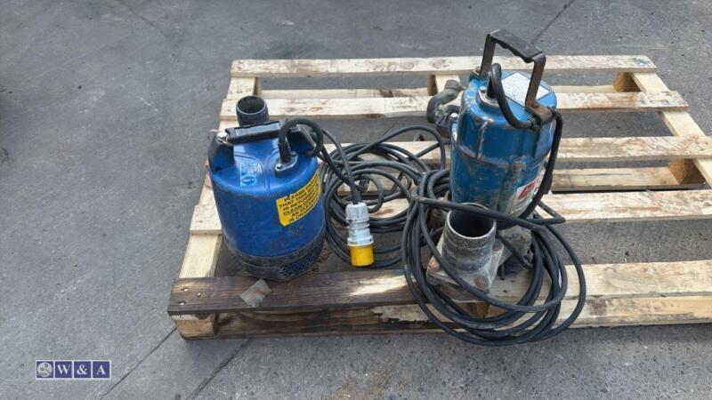 2 x 110v submersible pumps (3404334)(3390382)