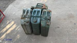 4 x metal jerry cans - 2