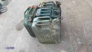 4 x metal jerry cans - 3