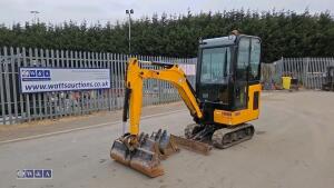 2021 jcb 15C(cabbed) c/w 3 bucket