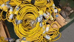 Pallet of 110v extension leads - 2