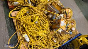 Pallet of 110v extension leads, festoon lights & 110v junction boxes - 4