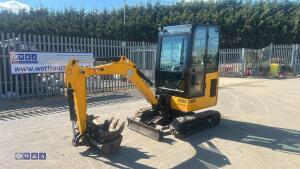 2022 jcb 16c (cabbed ) c/w 3 buckets