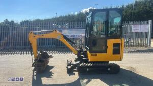 2022 jcb 16c (cabbed ) c/w 3 buckets - 2