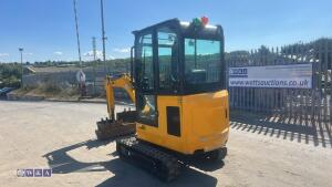 2022 jcb 16c (cabbed ) c/w 3 buckets - 3