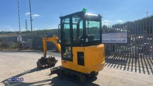 2021 jcb 15c ( cabbed ) c/w 3 buckets - 3