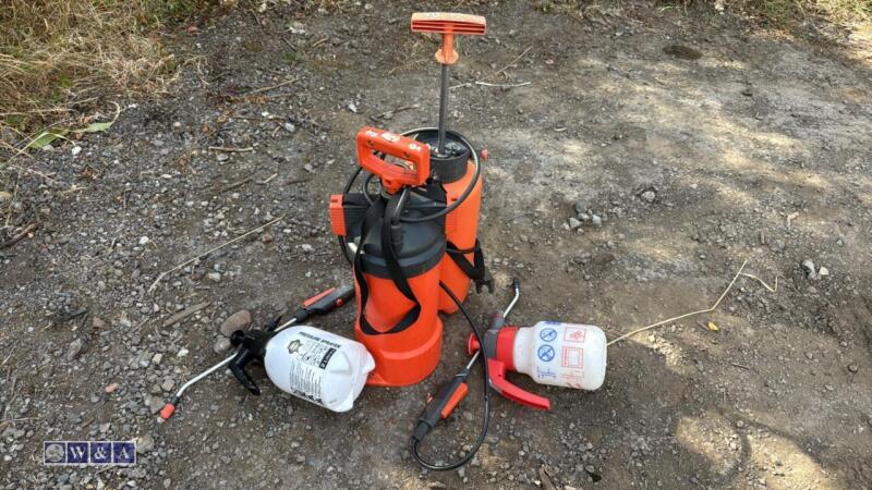 3 x back pack sprayers