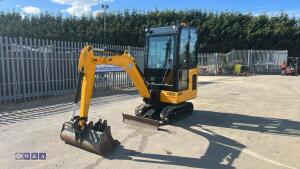 2021 jcb 15C(cabbed) c/w 3 bucket