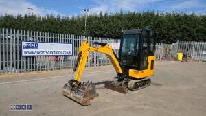 2021 jcb 15c ( cabbed ) c/w 3 buckets