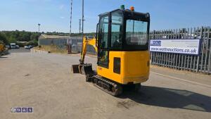 2021 jcb 15c ( cabbed ) c/w 3 buckets - 3