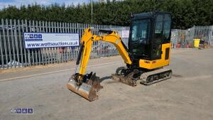 2022 jcb 16C(cabbed) c/w 3 bucket
