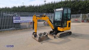2022 jcb 16C(cabbed) c/w 3 bucket