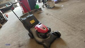 HONDA petrol mower c/w collection box