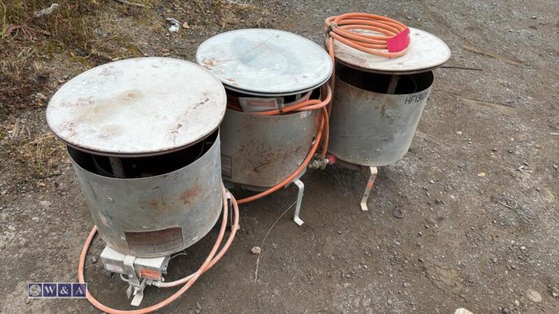 3 x BULLFINCH gas heaters