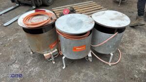 3 x BULLFINCH gas heaters - 3