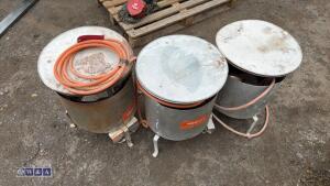 3 x BULLFINCH gas heaters - 4