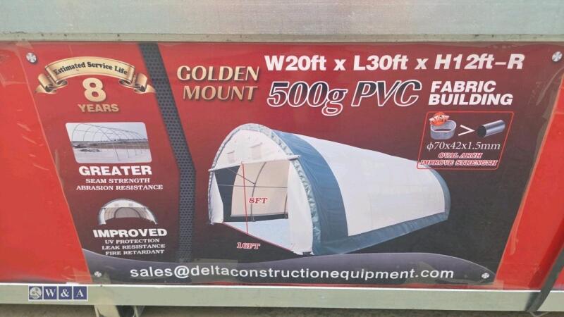 S203012R PVC dome storage shelter (20ft x 30ft x 12ft)