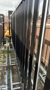 XPF13S 240v, 550w, electric sliding gate c/w controls (vertical bars, black) - 5