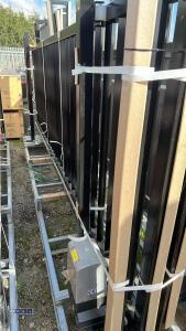 XPF13S 240v, 550w, electric sliding gate c/w controls (vertical bars, black) - 7
