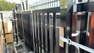 XPF13S 240v, 550w, electric sliding gate c/w controls (vertical bars, black) - 11