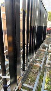 XPF13S 240v, 550w, electric sliding gate c/w controls (vertical bars, black) - 14