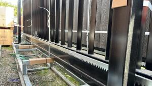 XPF13S 240v, 550w, electric sliding gate c/w controls (vertical bars, black) - 15