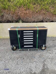 4.5ft 7-drawer 2-cabinet workbench (unused) - 3