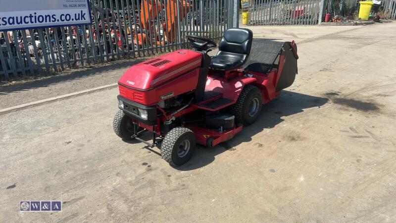 WESTWOOD petrol ride on mower c/w collector