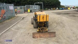 CASE MAXI SNEAKER SERIES-3 kubota diesel trencher c/w front blade, weights & rops (s/n JAF0199885) - 9