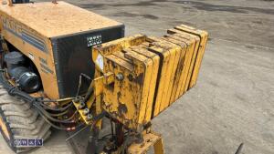 CASE MAXI SNEAKER SERIES-3 kubota diesel trencher c/w front blade, weights & rops (s/n JAF0199885) - 11
