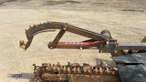 CASE MAXI SNEAKER SERIES-3 kubota diesel trencher c/w front blade, weights & rops (s/n JAF0199885) - 22