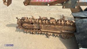 CASE MAXI SNEAKER SERIES-3 kubota diesel trencher c/w front blade, weights & rops (s/n JAF0199885) - 24