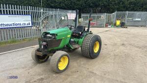 JOHN DEERE 4115 4wd hydrostatic tractor c/w spool valve, turf tyres & 3-point linkage (s/n D111057)