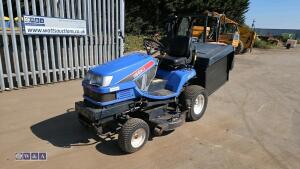2011 ISEKI SXG19 4ft cut diesel ride on mower c/w hydraulic tip collector (s/n 102130)