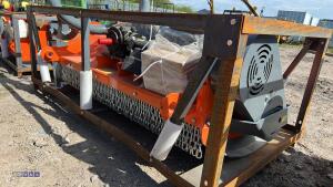AGRI IMPLEMENT MENASORA flail shredder, to suit 35-85hp tractor, cat 1 & 2 linkage, 40-50mm cutting thickness, 50hp gearbox, 1800mm, hammer blades, Pto shaft (s/n 202500219017) (unused) - 11