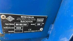 2020 METRO-STAL 3-point linkage backhoe c/w stabiliser kit, digging & ditching bucket c/w quick hitch - 11