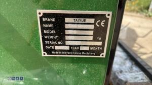 TAIYUE 8'' tractor mounted wood chipper c/w hydraulic feed & Pto shaft (crated unused) - 14