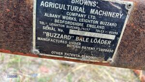BROWNS flat eight bale grab c/w quick hitch brackets - 6