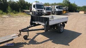 DAIHATSU single wheel trailer c/w dropsides