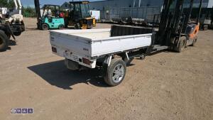 DAIHATSU single wheel trailer c/w dropsides - 5
