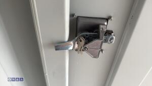 7ft container c/w door & window (unused)(906470) (light grey) - 8