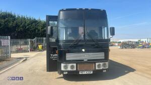 1980 VOLVO B58-60 tractor pulling bus / racing bus c/w garage to the rear & living quarters to the front, full rear lift door, internal rear winch, leisure batteries, 5 x bunk beds (KGY 432V)(taxation class HGV 16.5t)(V5 & plating certificate in office) - 6