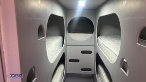 1980 VOLVO B58-60 tractor pulling bus / racing bus c/w garage to the rear & living quarters to the front, full rear lift door, internal rear winch, leisure batteries, 5 x bunk beds (KGY 432V)(taxation class HGV 16.5t)(V5 & plating certificate in office) - 49