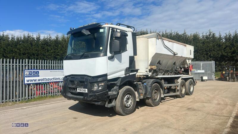 RENAULT C VOLUMETRIC automatic concrete mixer, Baylynx 10M60 batch pro computer (PO18 EHB)(MoT 30th November 2026)(V5 & big folder of history in office)