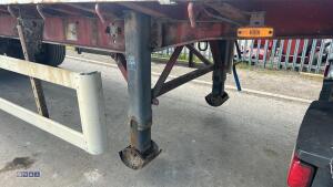 2012 SDC articulated tri-axle flatbed brick trailer with TEREX ATLAS 85.2 donkey engine brick crane and ATLAS TREX donkey engine brick crane (ID Mark C362991) - 16
