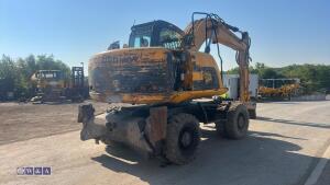 2009 JCB JS130W wheeled excavator (s/n P91060315) with blade, Q/hitch & piped - 5