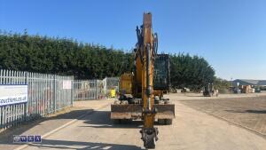 2009 JCB JS130W wheeled excavator (s/n P91060315) with blade, Q/hitch & piped - 7