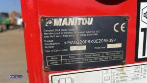 2020 MANITOU 2200R skidsteer (s/n RKOE205539) with bucket - 20