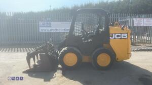 2012 JCB 155 ECO skidsteer (s/n WRKB1755611) with grapple bucket - 2