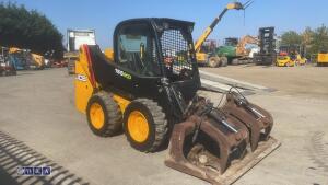 2012 JCB 155 ECO skidsteer (s/n WRKB1755611) with grapple bucket - 5